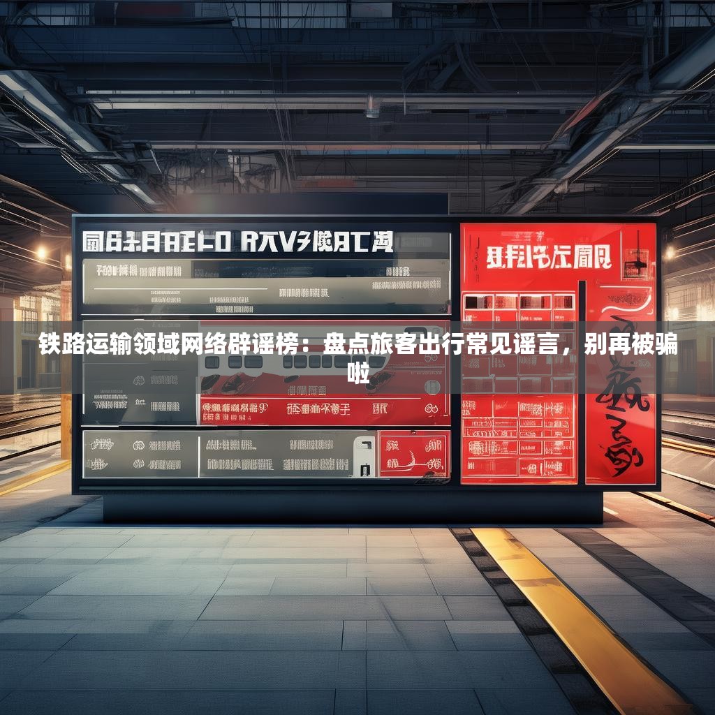 铁路运输领域网络辟谣榜:盘点旅客出行常见谣言,别再被骗啦