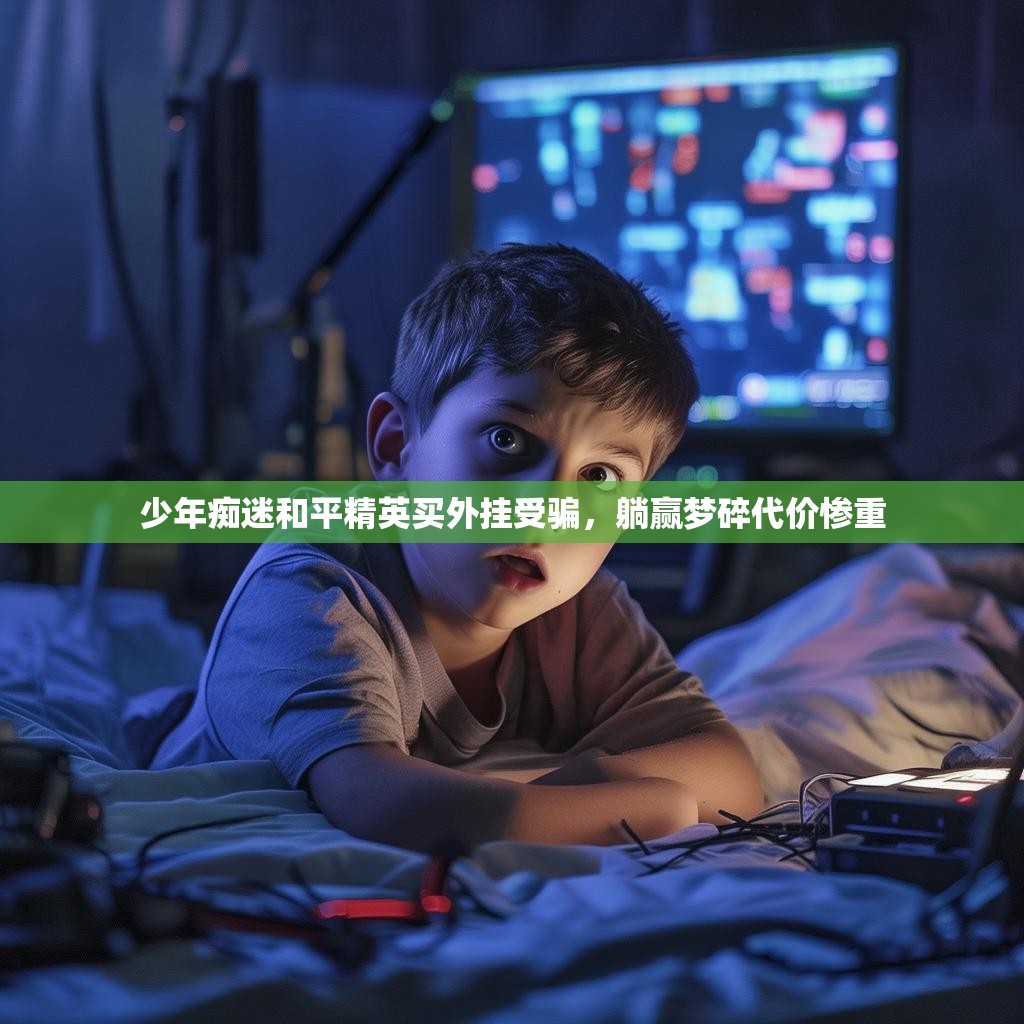 少年痴迷和平精英买外挂受骗，躺赢梦碎代价惨重