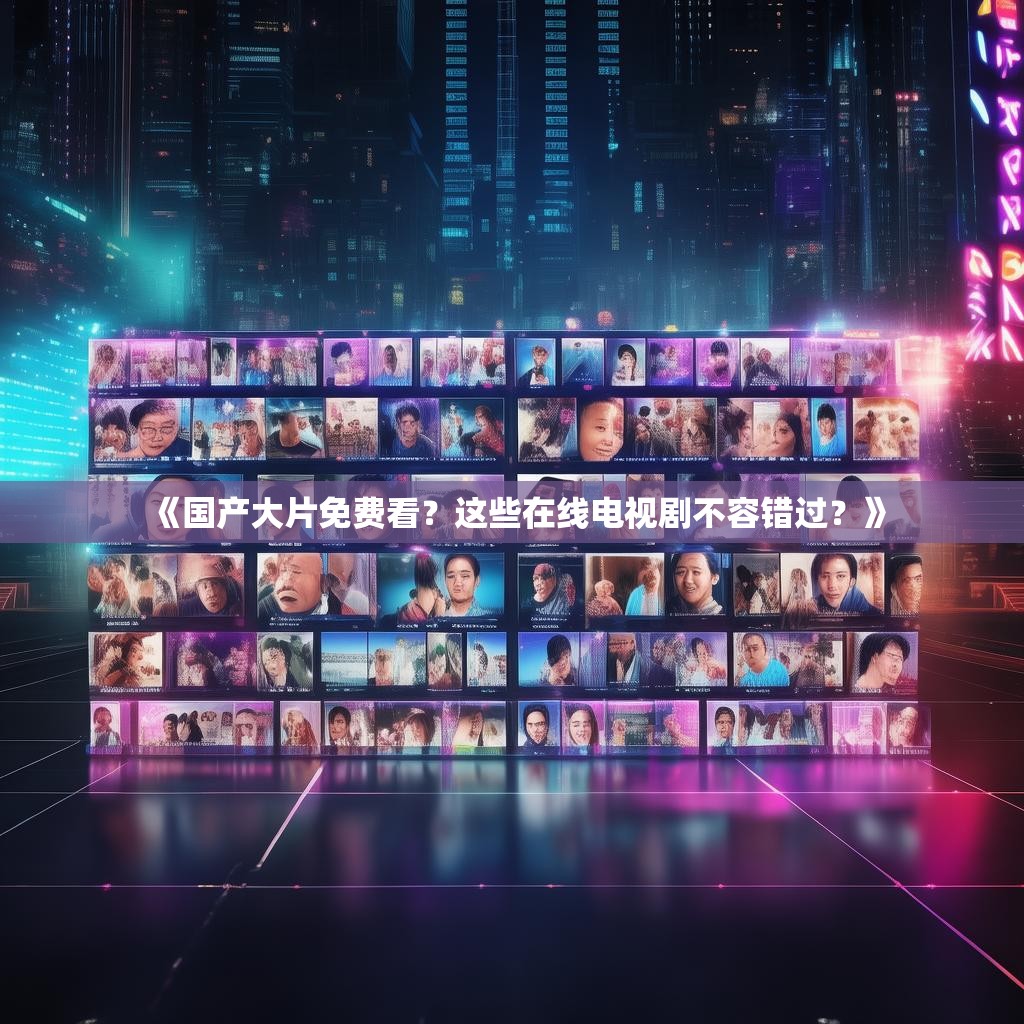 《国产大片免费看？这些在线电视剧不容错过？》