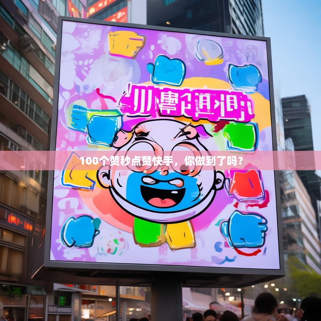100个赞秒点赞快手,你做到了吗?