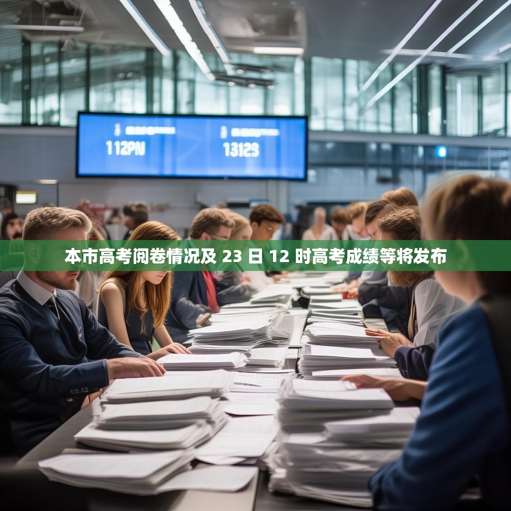 本市高考阅卷情况及 23 日 12 时高考成绩等将发布