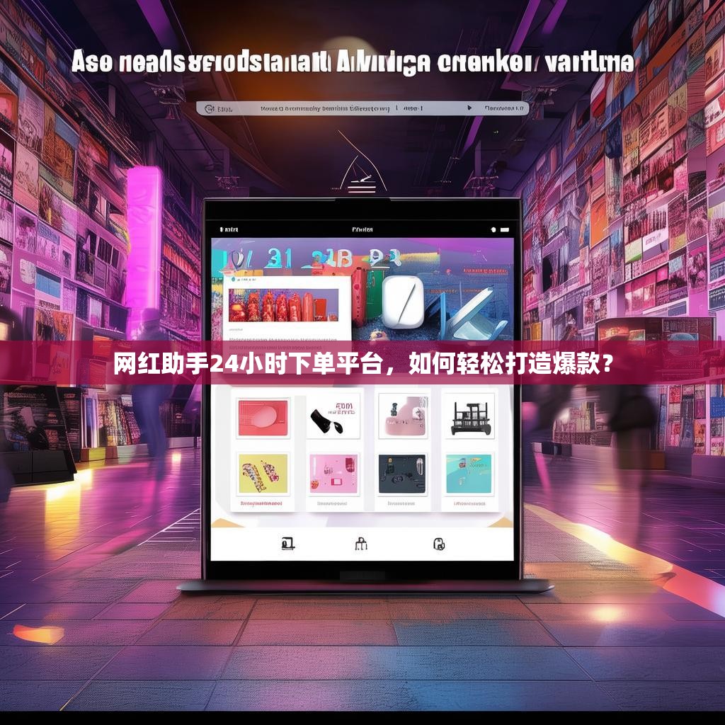 网红助手24小时下单平台,如何轻松打造爆款?