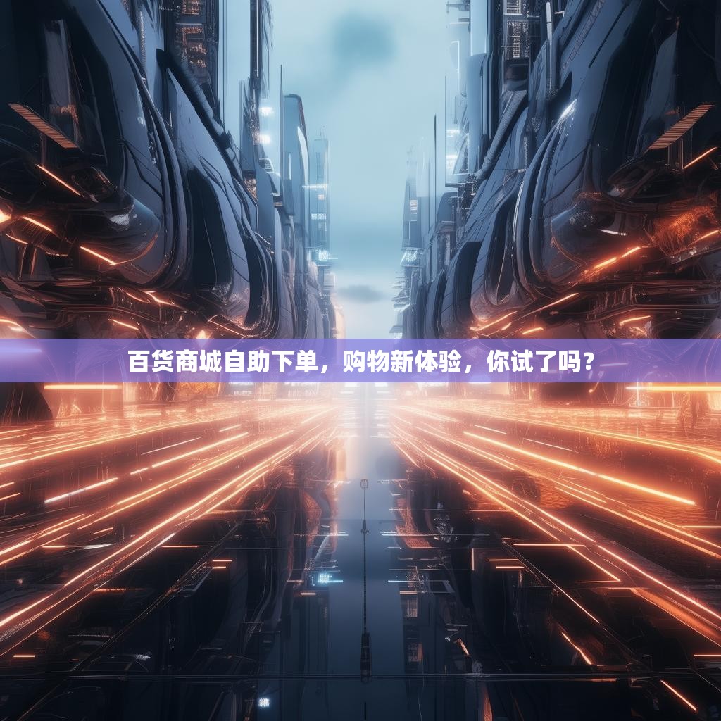 百货商城自助下单，购物新体验，你试了吗？