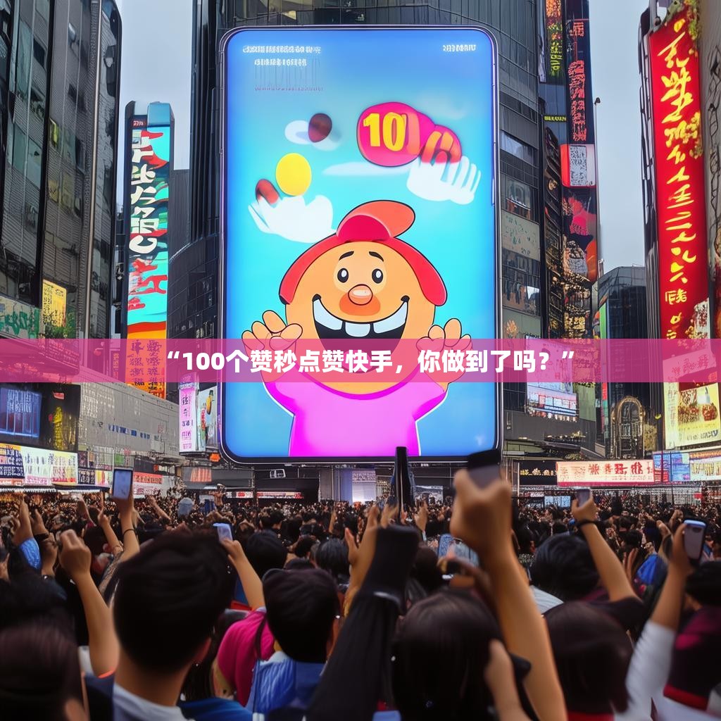 “100个赞秒点赞快手,你做到了吗?”