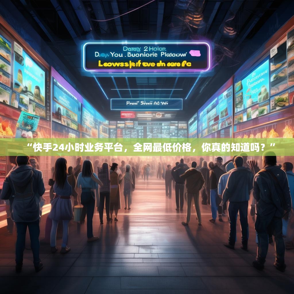“快手24小时业务平台，全网最低价格，你真的知道吗？”