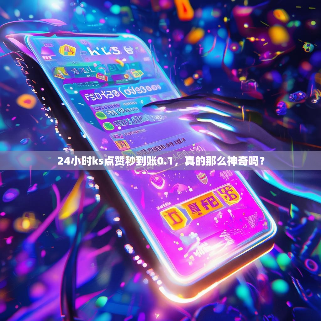 24小时ks点赞秒到账0.1，真的那么神奇吗？