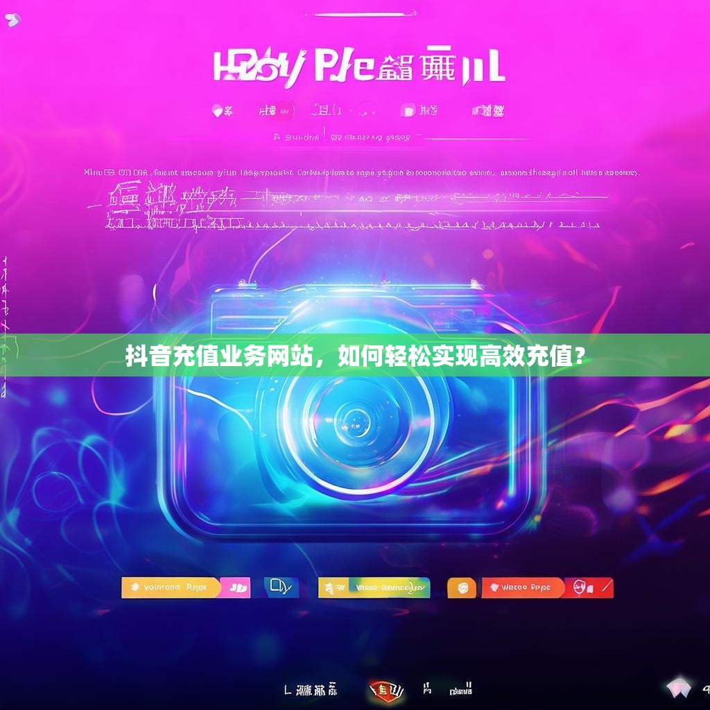 抖音充值业务网站，如何轻松实现高效充值？
