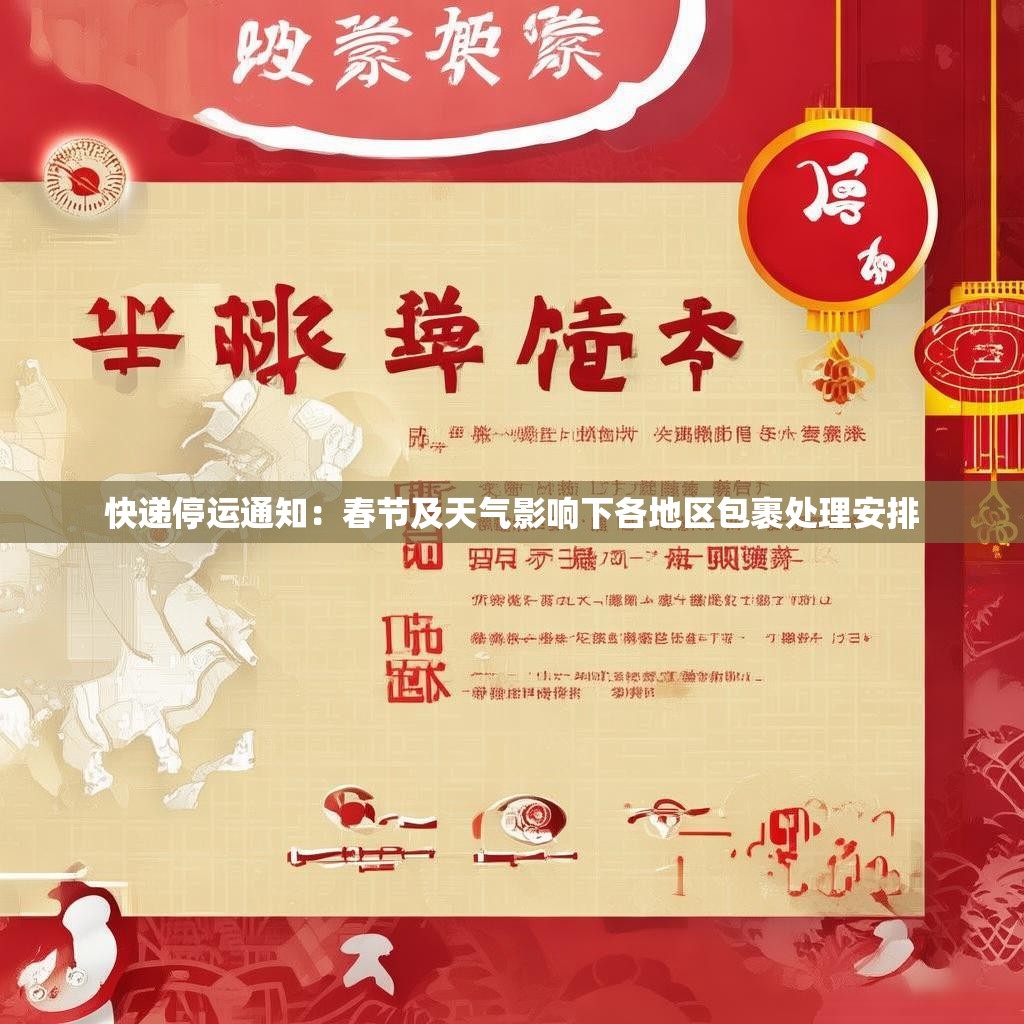 快递停运通知：春节及天气影响下各地区包裹处理安排