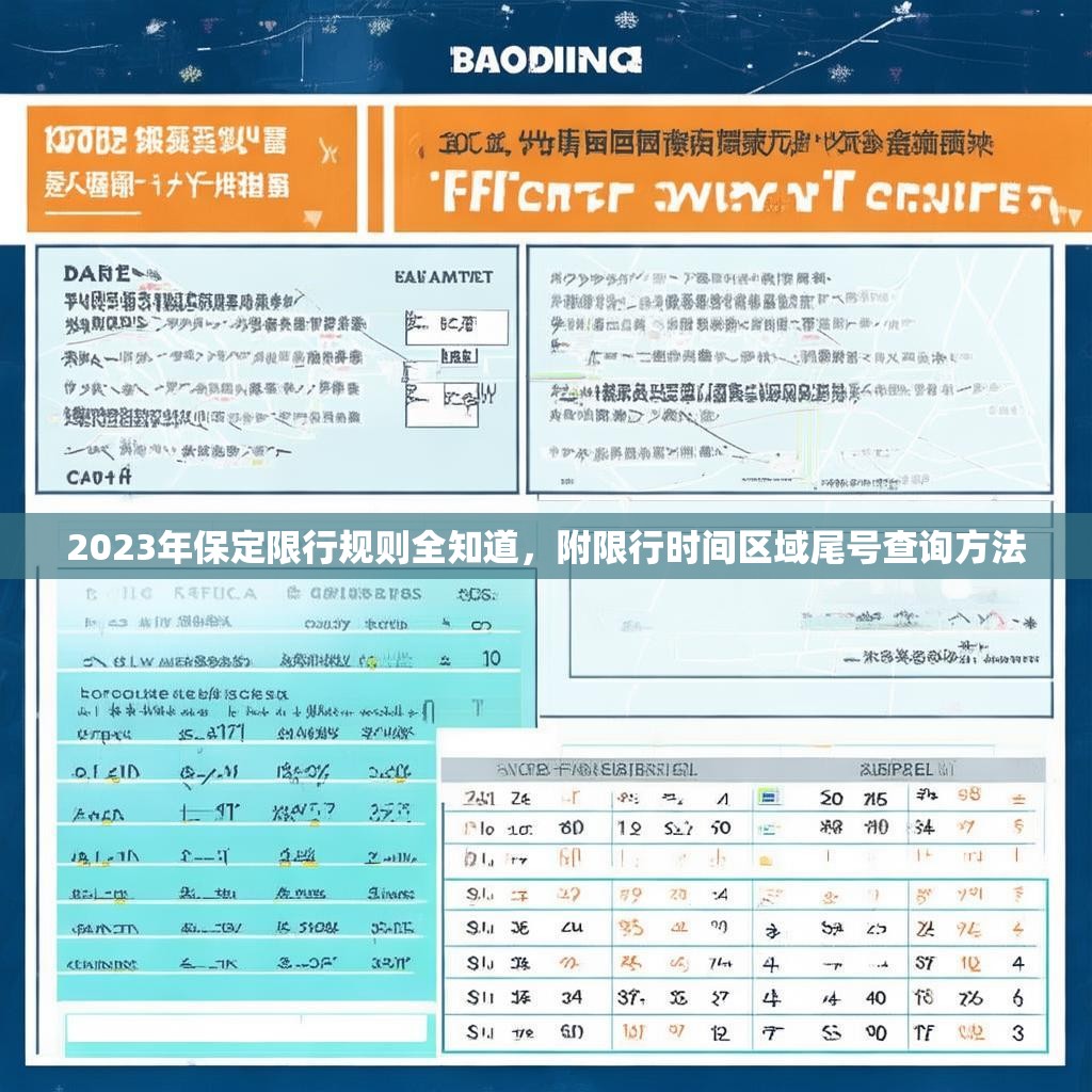 2023年保定限行规则全知道，附限行时间区域尾号查询方法