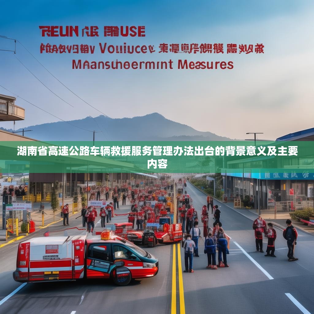 湖南省高速公路车辆救援服务管理办法出台的背景意义及主要内容
