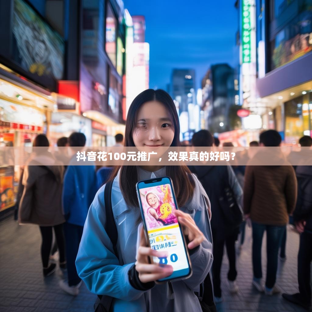 抖音花100元推广，效果真的好吗？