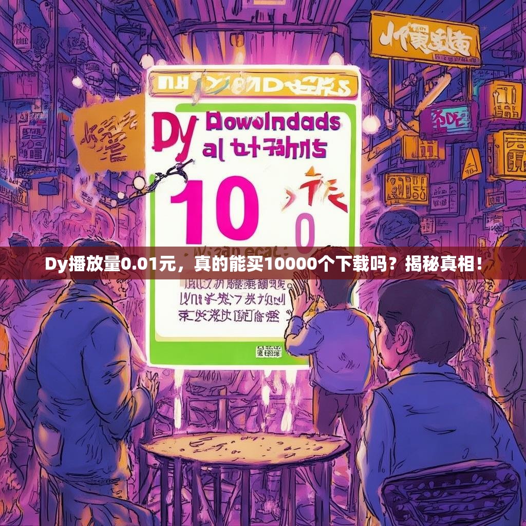 Dy播放量0.01元，真的能买10000个下载吗？揭秘真相！