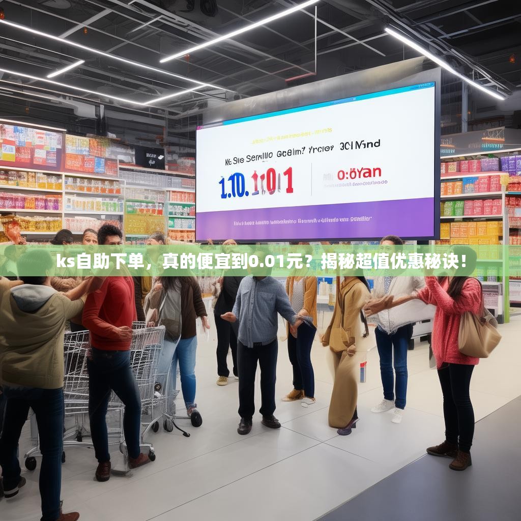 ks自助下单，真的便宜到0.01元？揭秘超值优惠秘诀！
