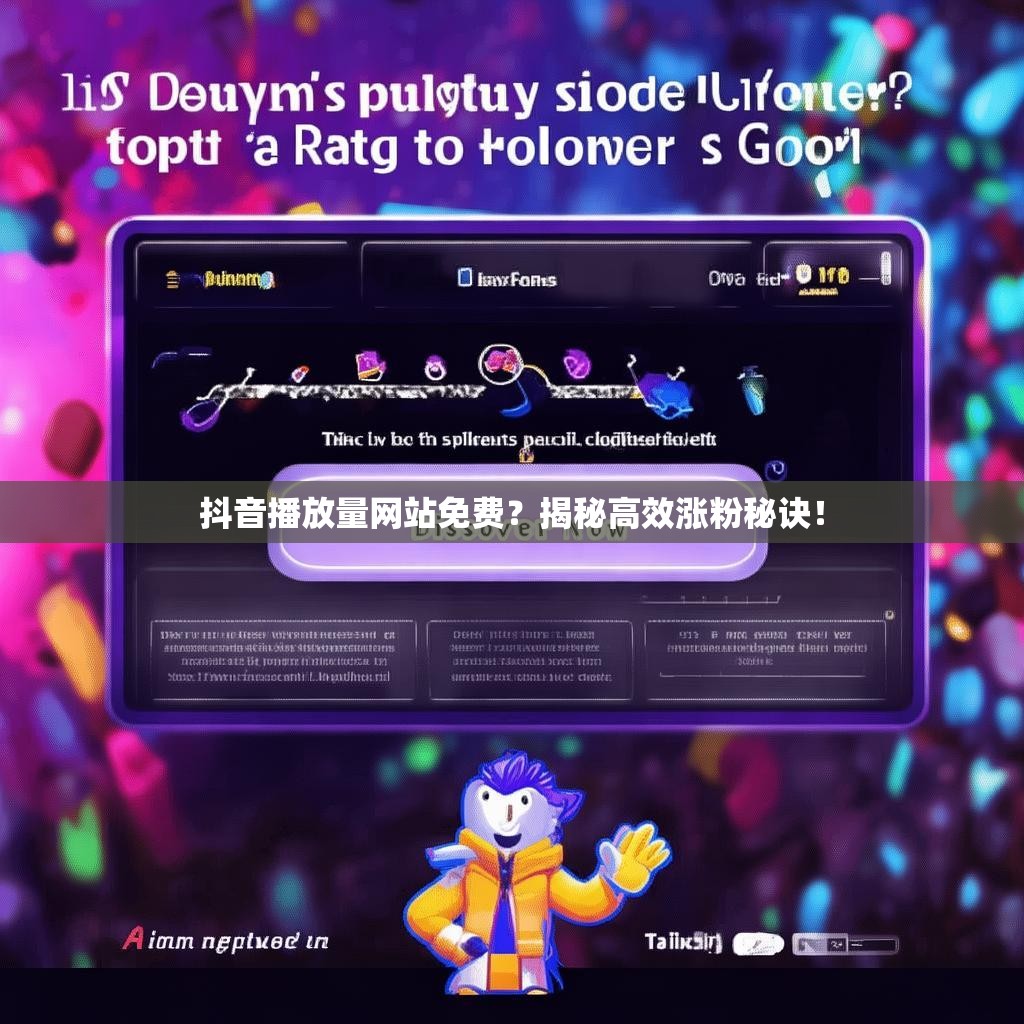 抖音播放量网站免费？揭秘高效涨粉秘诀！