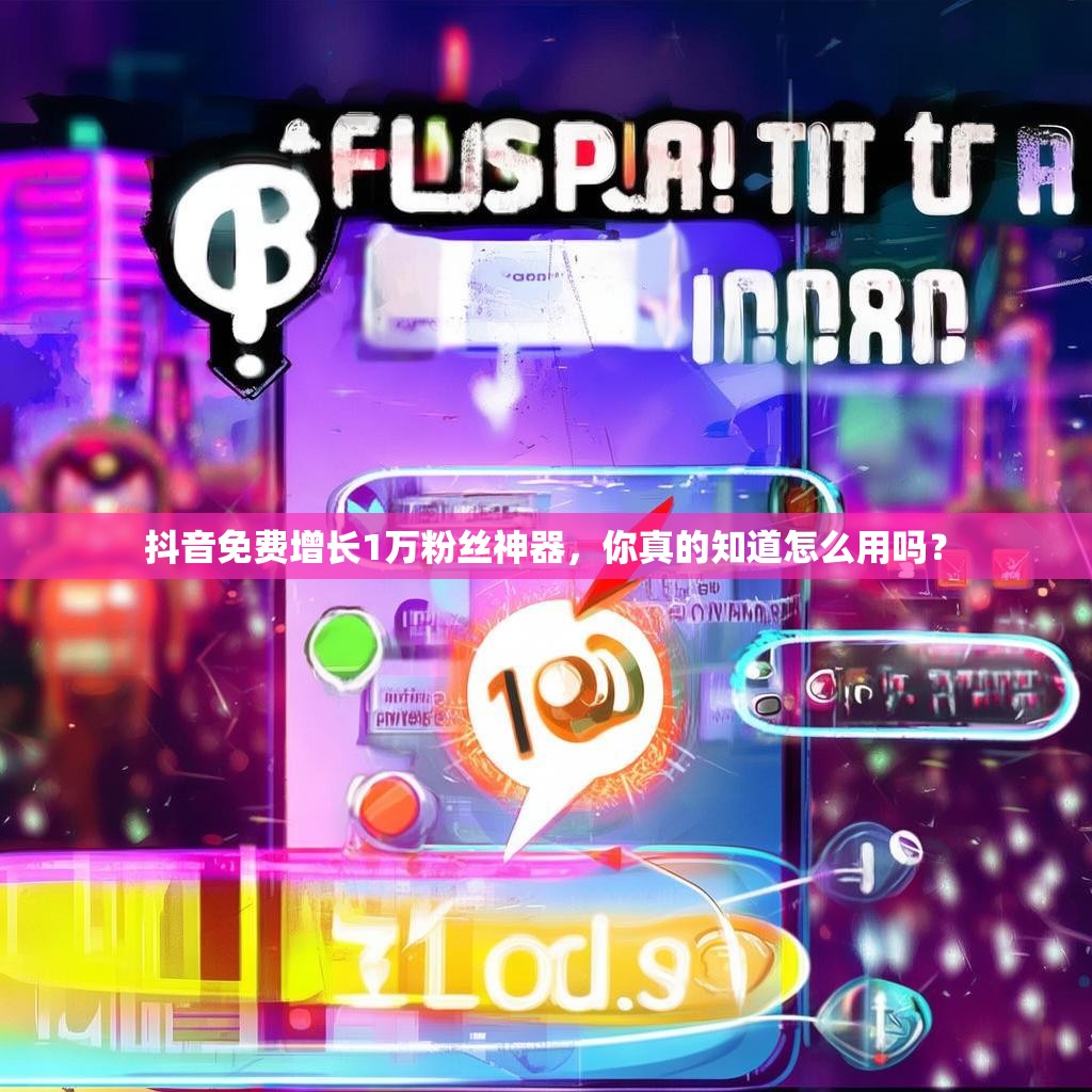 抖音免费增长1万粉丝神器，你真的知道怎么用吗？