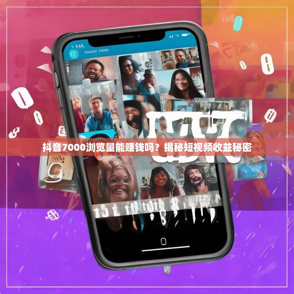 抖音7000浏览量能赚钱吗？揭秘短视频收益秘密