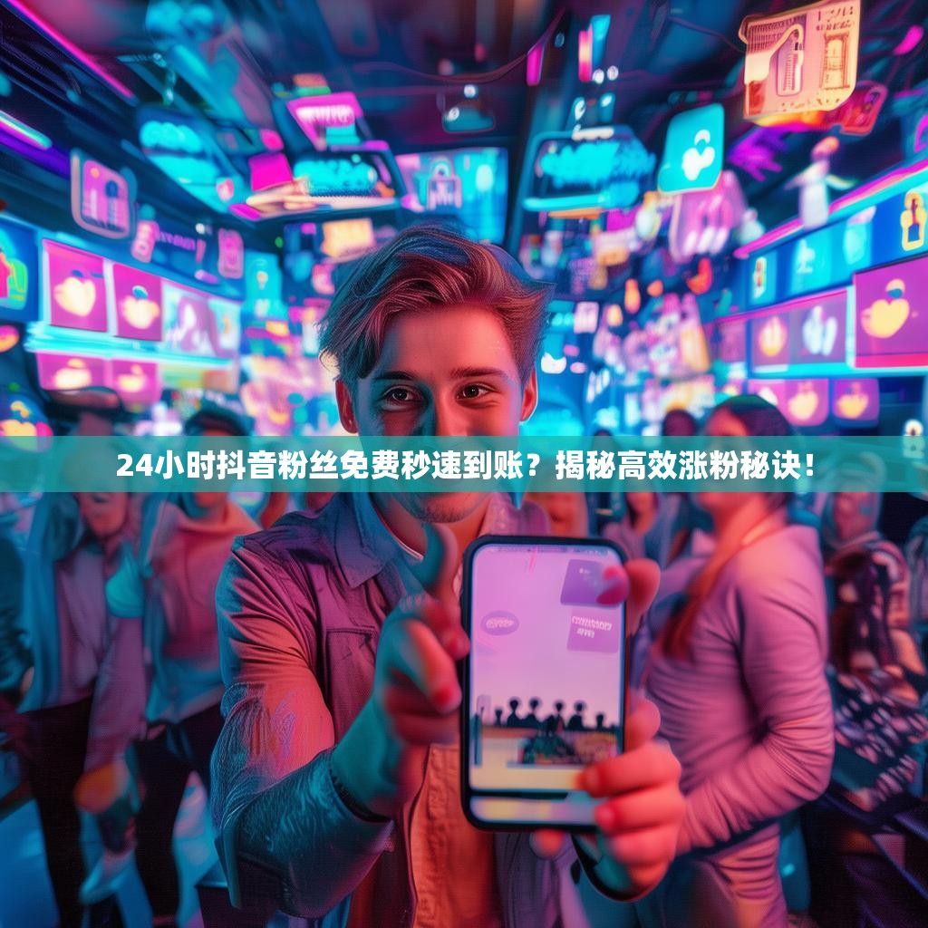 24小时抖音粉丝免费秒速到账？揭秘高效涨粉秘诀！