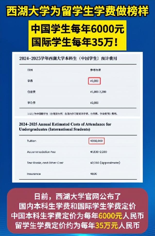 西湖大学学费标准引热议!中外学生学费差距为何如此大?