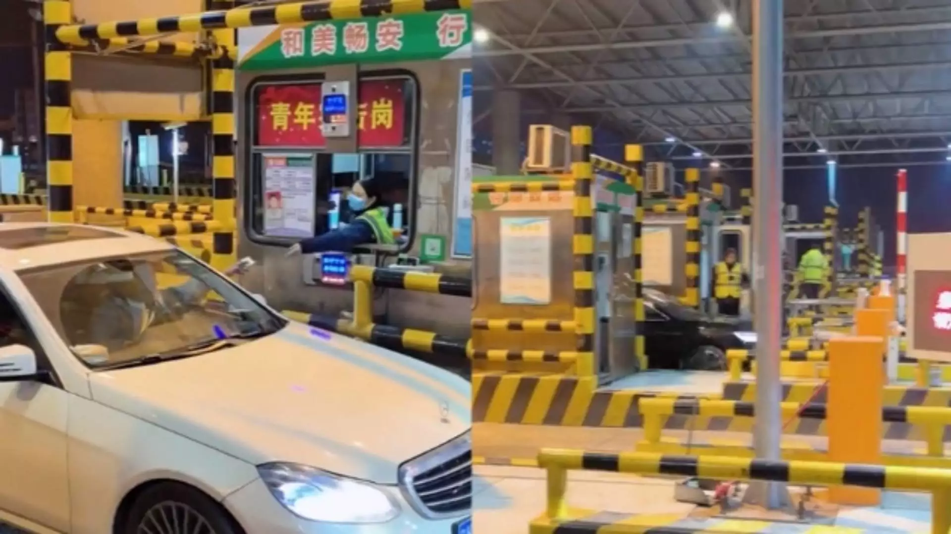 惊险！轿车高速冲下匝道赶免费，高速交警提醒超速危险